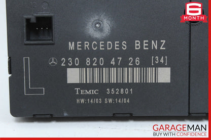 03-12 Mercedes R230 SL500 SL55 AMG SL550 Front Left Side Door Control Module