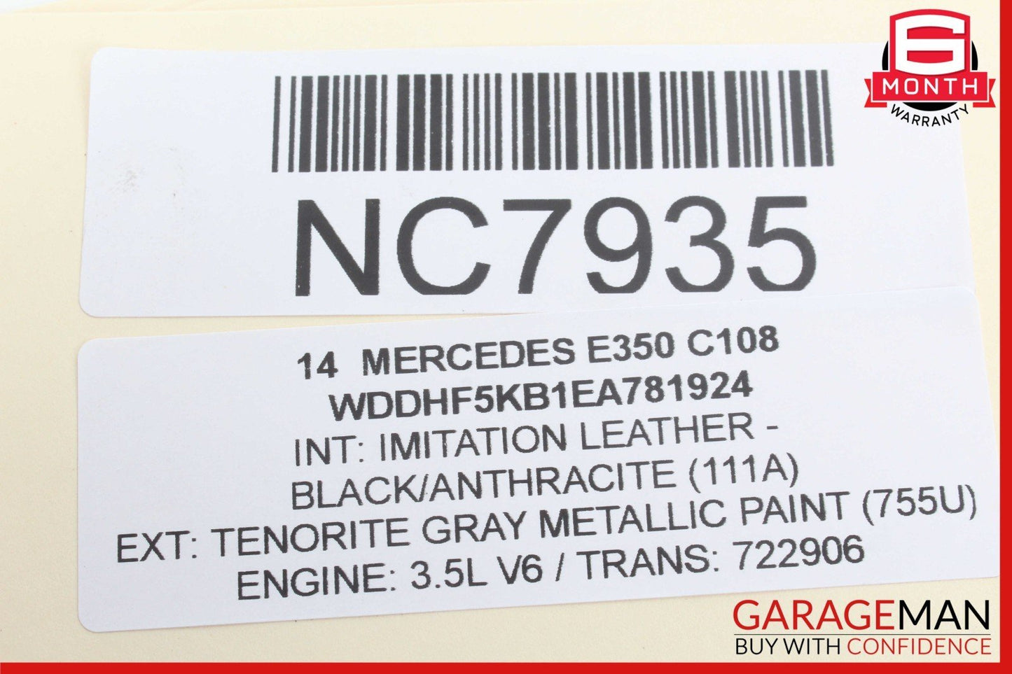 12-14 Mercedes W212 E350 C300 Rear Left Driver Side Exterior Door Handle OEM