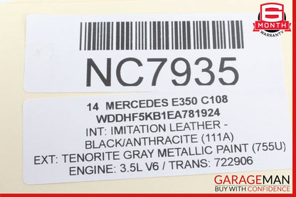 12-14 Mercedes W212 E350 C300 Rear Left Driver Side Exterior Door Handle OEM