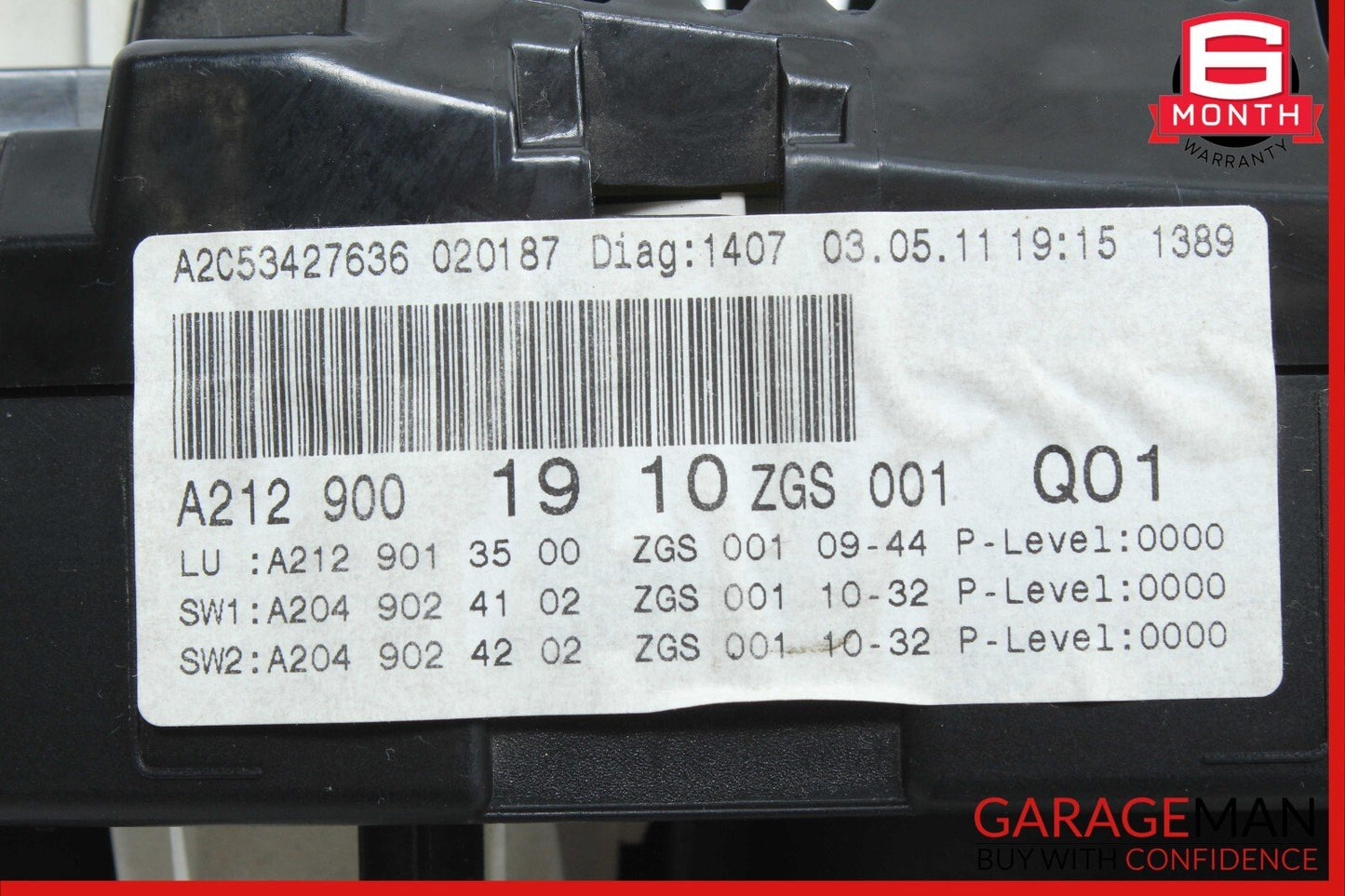 10-13 Mercedes W212 E350 E550 Speedometer Odometer Instrument Cluster Gauge