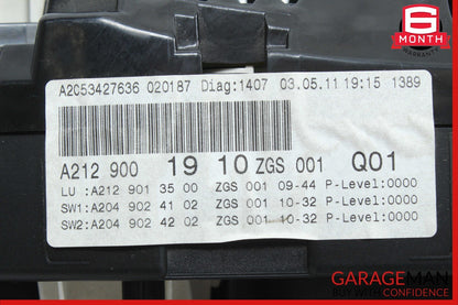 10-13 Mercedes W212 E350 E550 Speedometer Odometer Instrument Cluster Gauge
