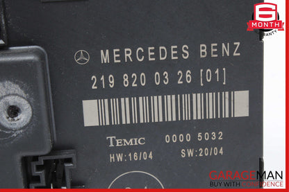 06-11 Mercedes W219 CLS500 Rear Right Side Door Control Module 2198200326 OEM