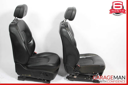 14-17 Maserati Ghibli M157 Front Complete Seat Cushion Cover Assy Set Black OEM