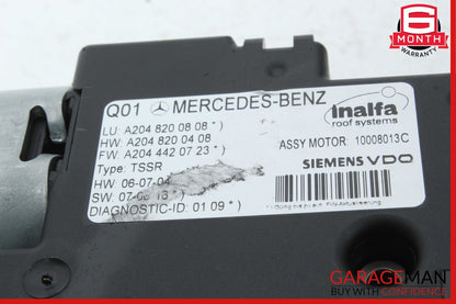 08-15 Mercedes W204 C350 GLK350 CL550 Panoramic Sunroof Sun Roof Motor Unit OEM