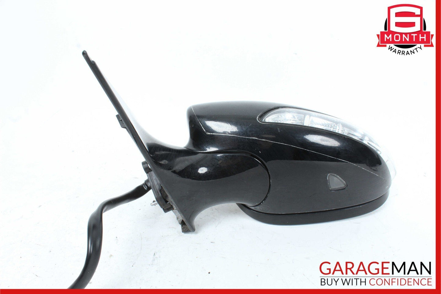 07-09 Mercedes W221 S550 S600 Front Left Side Mirror Door Rear View Black OEM