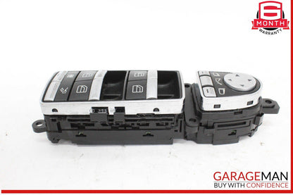 09-13 Mercedes W221 S550 S600 Front Left Side Window Control Switch Black OEM