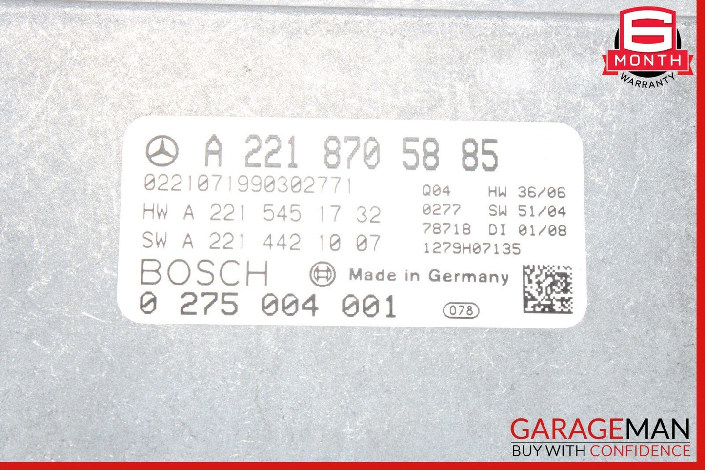 07-09 Mercedes W216 CL550 S63 Night Vision Camera Control Module 2218709693 OEM