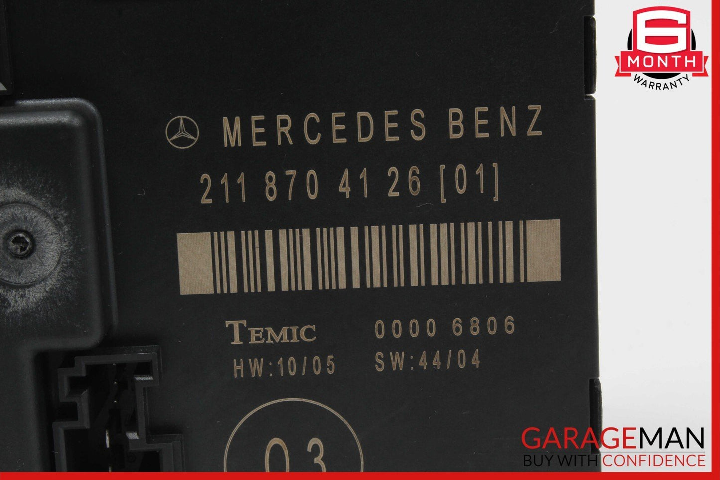 03-09 Mercedes W211 E350 E550 E63 Rear Right Passenger Door Control Module Unit