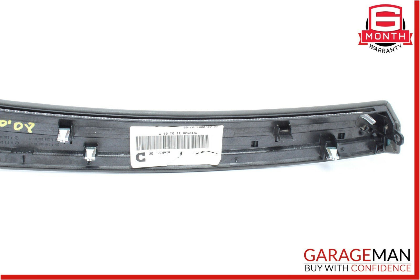 07-14 Mercedes W216 CL600 CL65 Dash Dashboard Moulding Trim Grey 2166800771 OEM