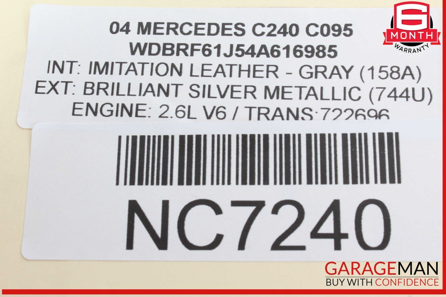 01-07 Mercedes W203 C240 Front Right Passenger Side Lower Control Arm OEM