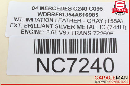 01-07 Mercedes W203 C240 Front Right Passenger Side Lower Control Arm OEM
