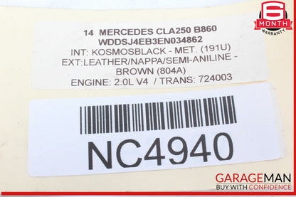 14-19 Mercedes W117 CLA250 Rear Right Passenger Side Door Lock Latch Actuator