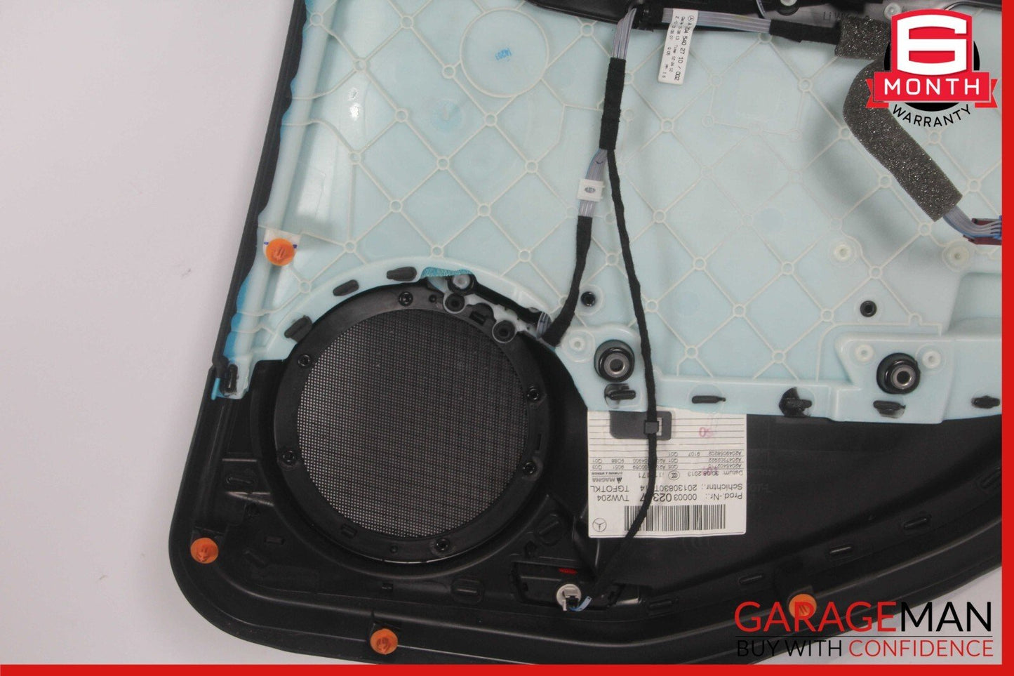 08-14 Mercedes W204 C250 Sedan Rear Left Side Interior Door Panel Anthracite