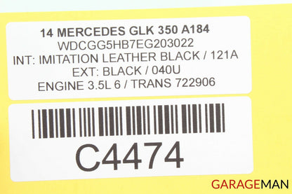 13-15 Mercedes X204 GLK350 Engine Motor Cylinder Head Vacuum Pump 2760109804 OEM