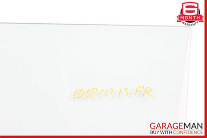 07-13 Mini Cooper Passenger Right Side Front Door Window Glass OEM
