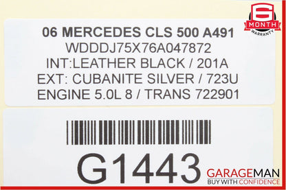 06-09 Mercedes W219 CLS500 E500 Front Right Seatbelt Seat Belt Retractor Black