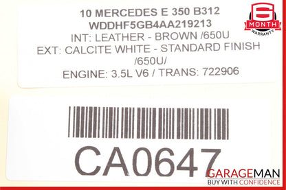 10-11 Mercedes W212 E350 E550 Rear Fuse Relay Junction Box SAM Assy