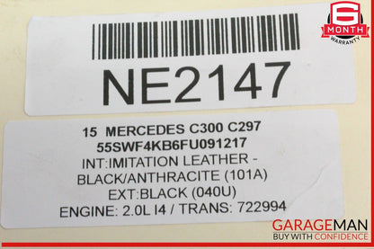 08-20 Mercedes W205 C300 Rear Left or Right Lower Suspension Control Arm OEM