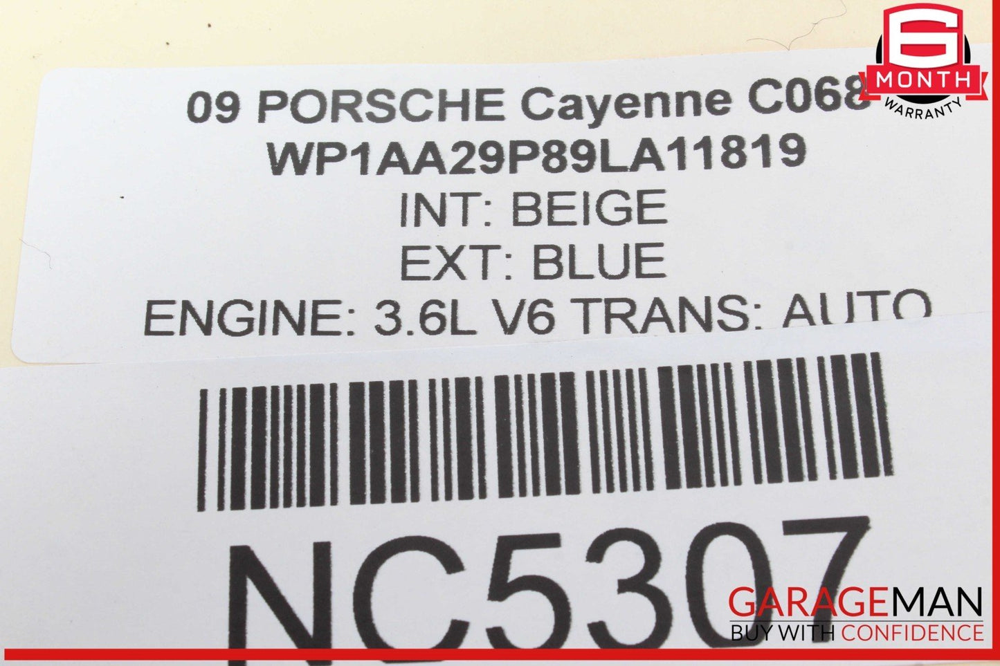 03-10 Porsche Cayenne 955 957 Rear Left / Right Drive Axle CV Shaft Driveshaft