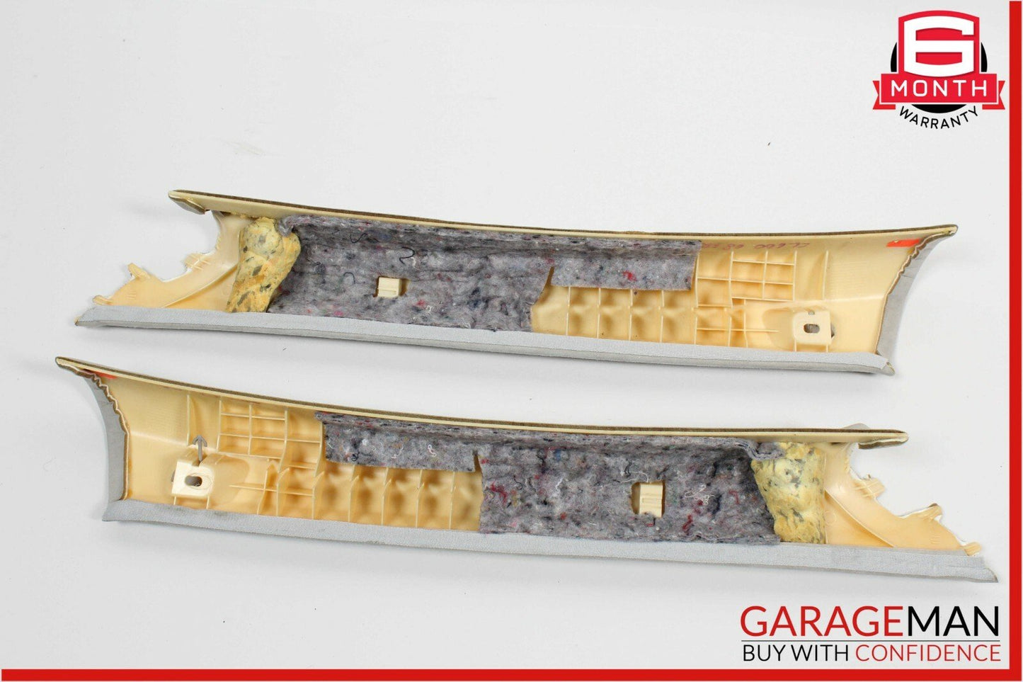 07-10 Mercedes CL600 Roof Headliner Sunshade Pillar Trim Assembly Suede Grey
