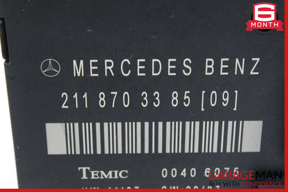 07-09 Mercedes W211 E350 E550 E320 Rear Left Door Control Module 2118703385 OEM