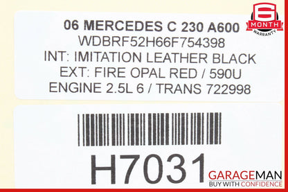 01-07 Mercedes W203 C280 C230 Rear Left Door Lock Latch Actuator OEM