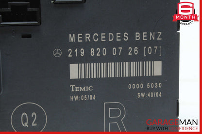06-11 Mercedes W219 CLS550 CLS63 AMG Front Right Side Door Control Module Unit