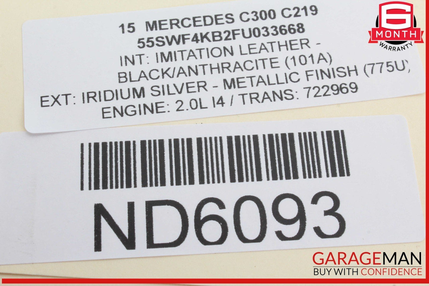 15-20 Mercedes W205 C300 Rear Left Driver Side Door Control Module Unit OEM