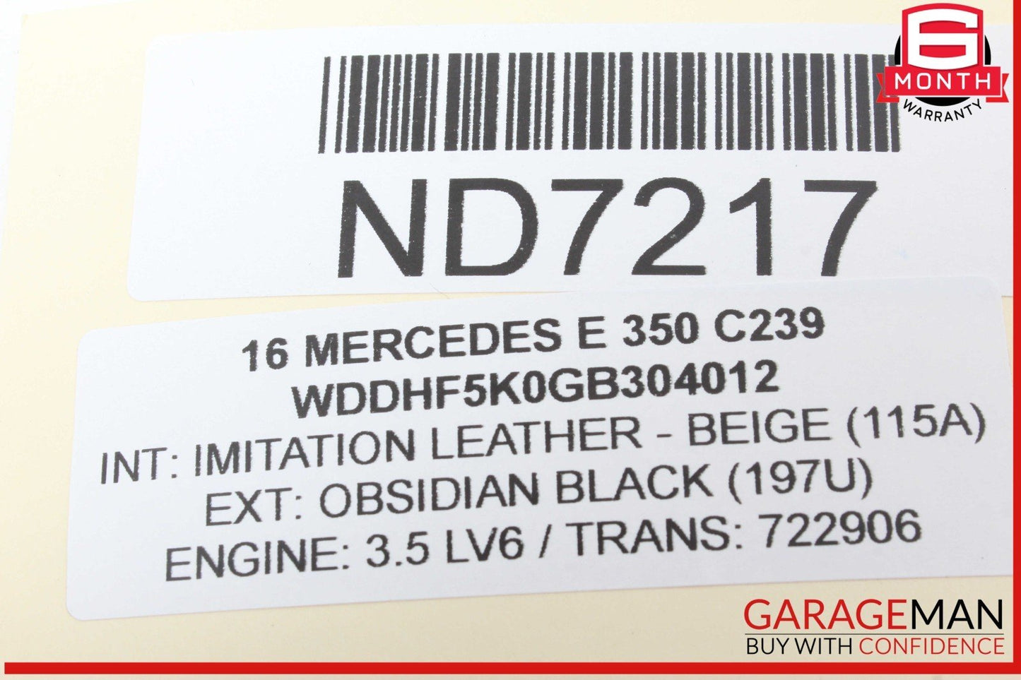 08-18 Mercedes W212 E350 C350 CLS550 Rear Right Side Door Control Module Unit