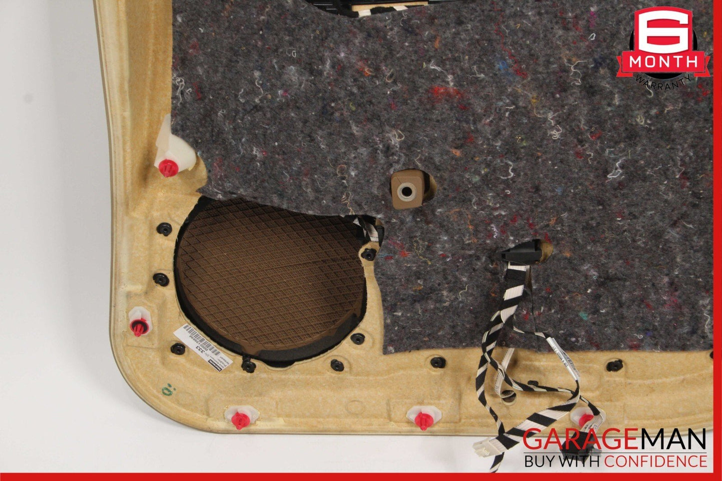 07-09 Mercedes W221 S550 Rear Left Driver Side Interior Door Panel Cover Brown
