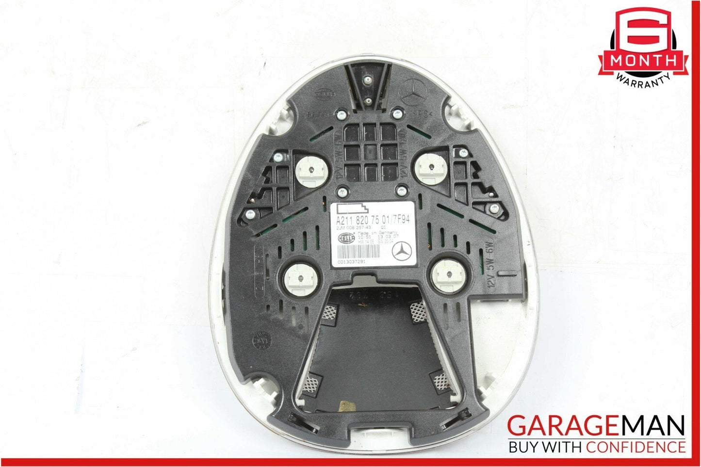 03-11 Mercedes E350 CLS500 Rear Overhead Dome Light Reading Map Lamp Grey