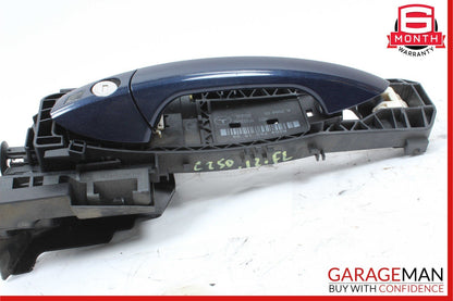 08-14 Mercedes W204 C250 Front Left Side Exterior Door Handle Assembly Blue OEM