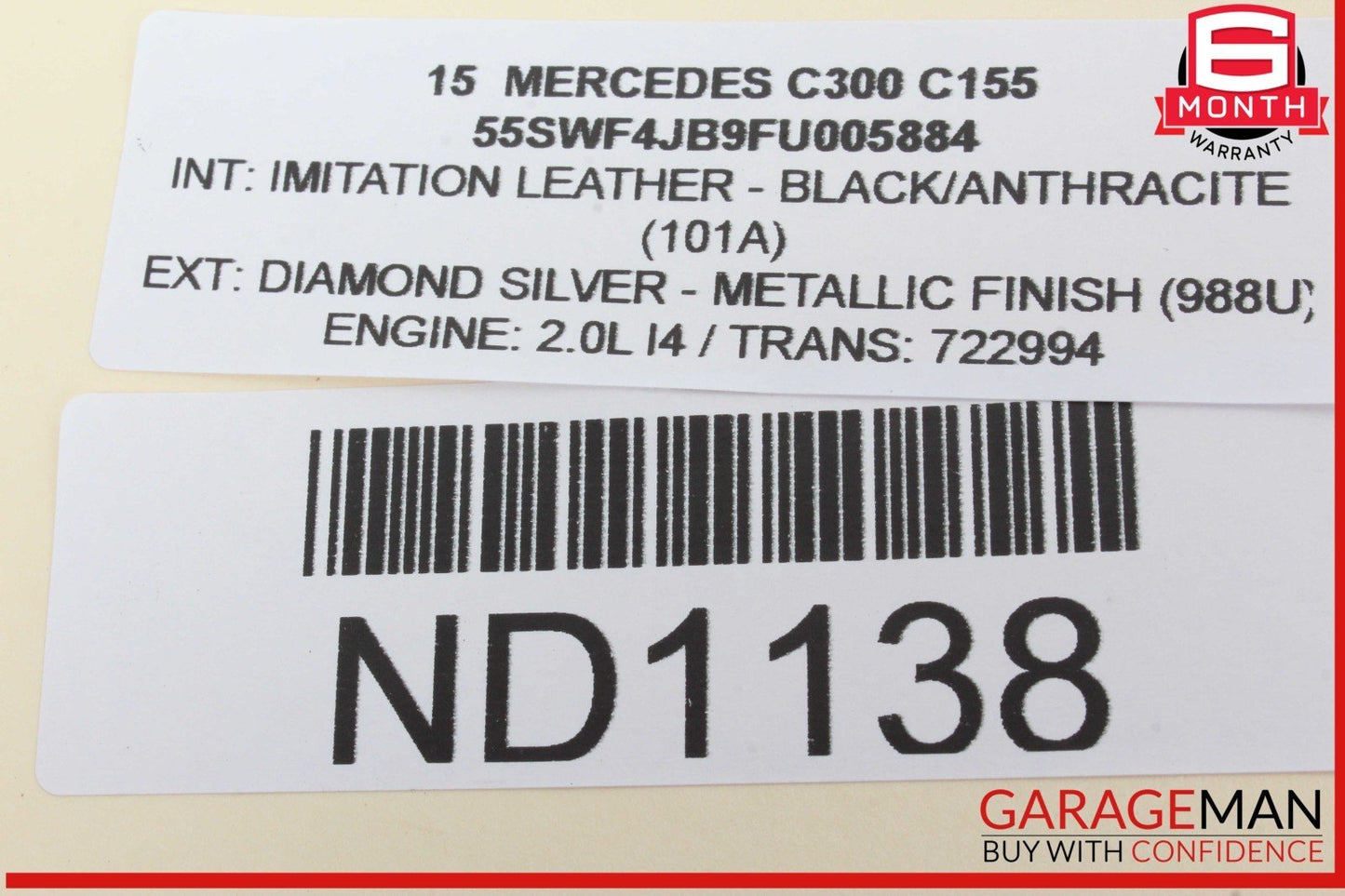 15-23 Mercedes W205 C300 C400 Front Right Side Door Control Module Unit OEM