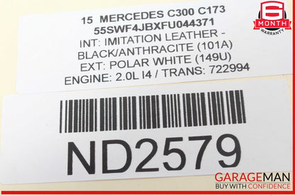 08-20 Mercedes W205 C300 Rear Left or Right Lower Suspension Control Arm OEM