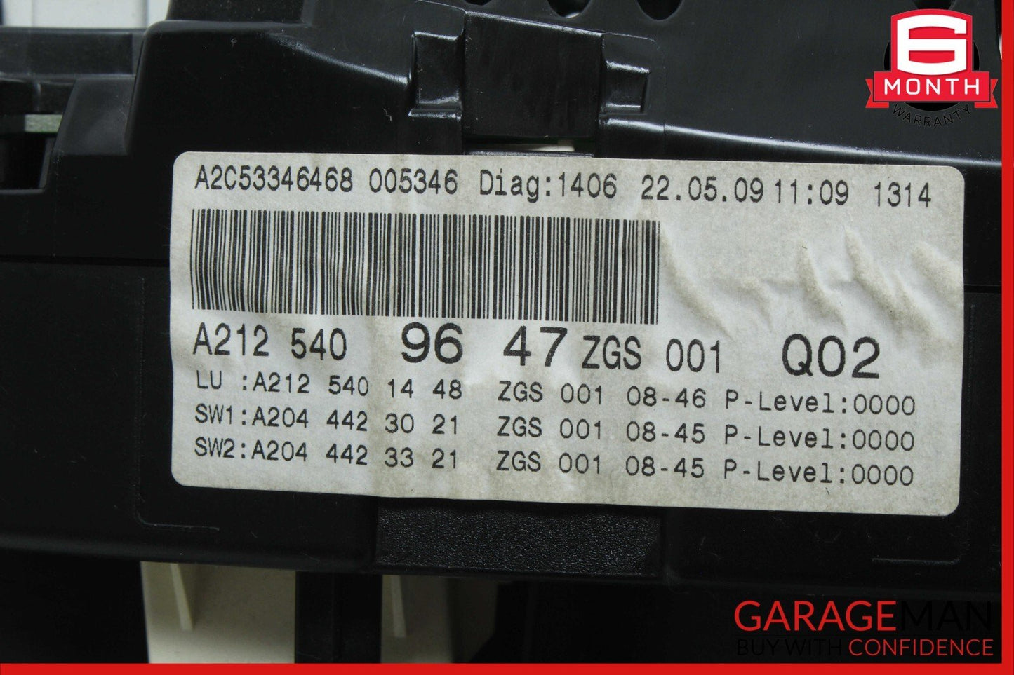10-13 Mercedes W212 E350 E550 E500 Instrument Cluster Speedometer Odometer OEM