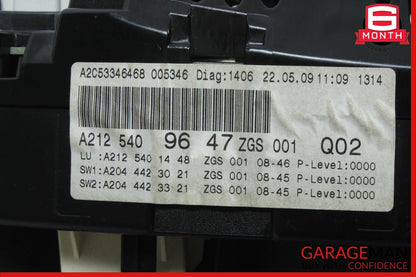 10-13 Mercedes W212 E350 E550 E500 Instrument Cluster Speedometer Odometer OEM