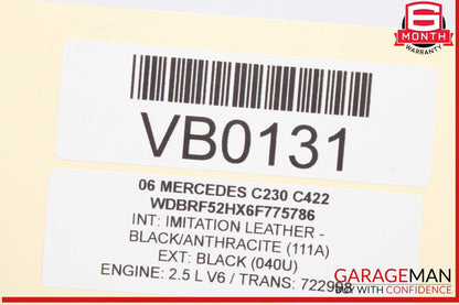 01-09 Mercedes W203 C230 Headlight Headlamp Control Switch Black 2035450904 OEM