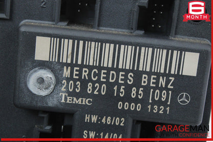 01-07 Mercedes W203 C230 Front Left Side Door Control Module 2038201585 OEM