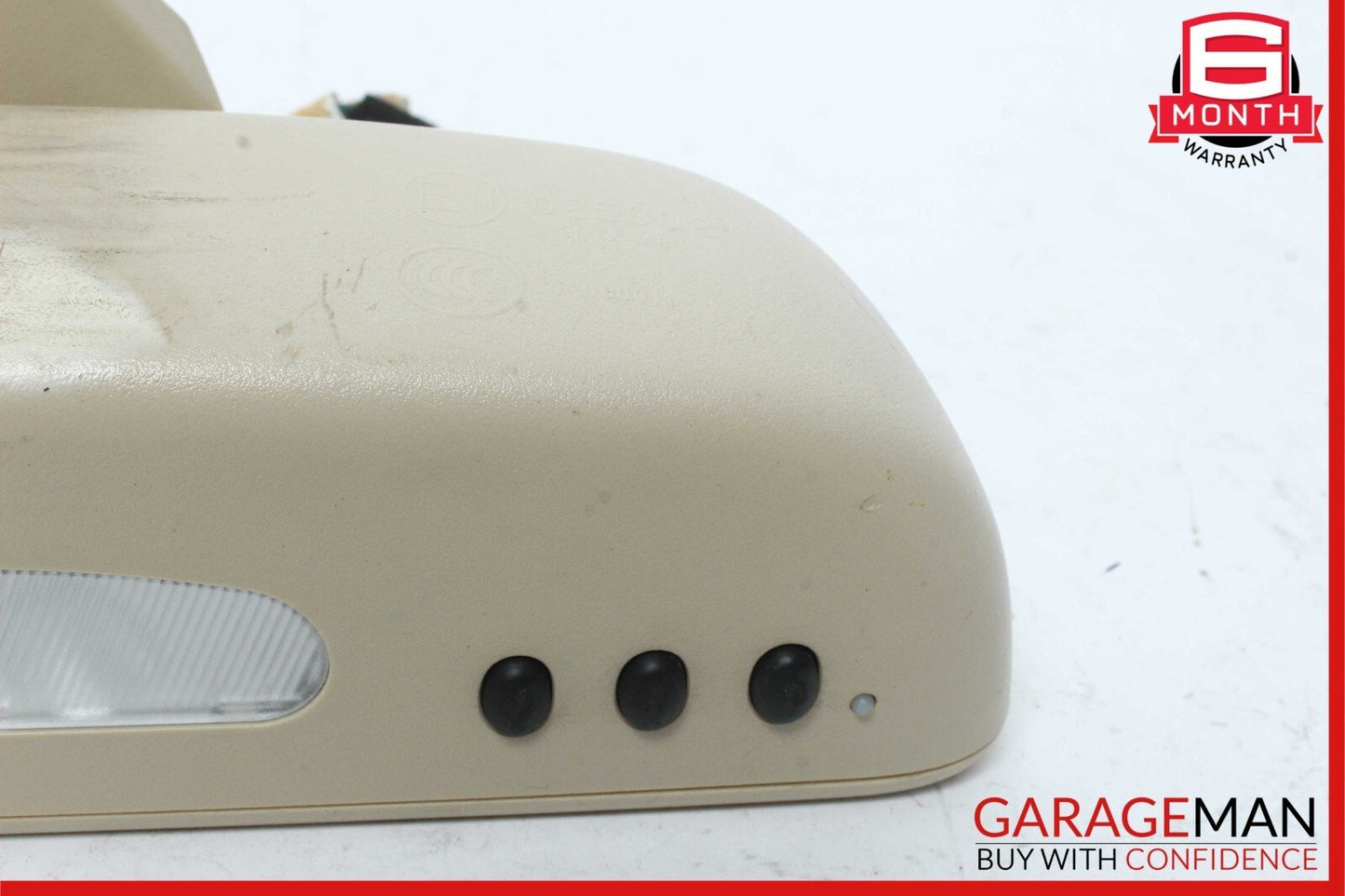 10-16 Mercedes C250 E350 E550 Front Top Upper Rear View Mirror Beige OEM