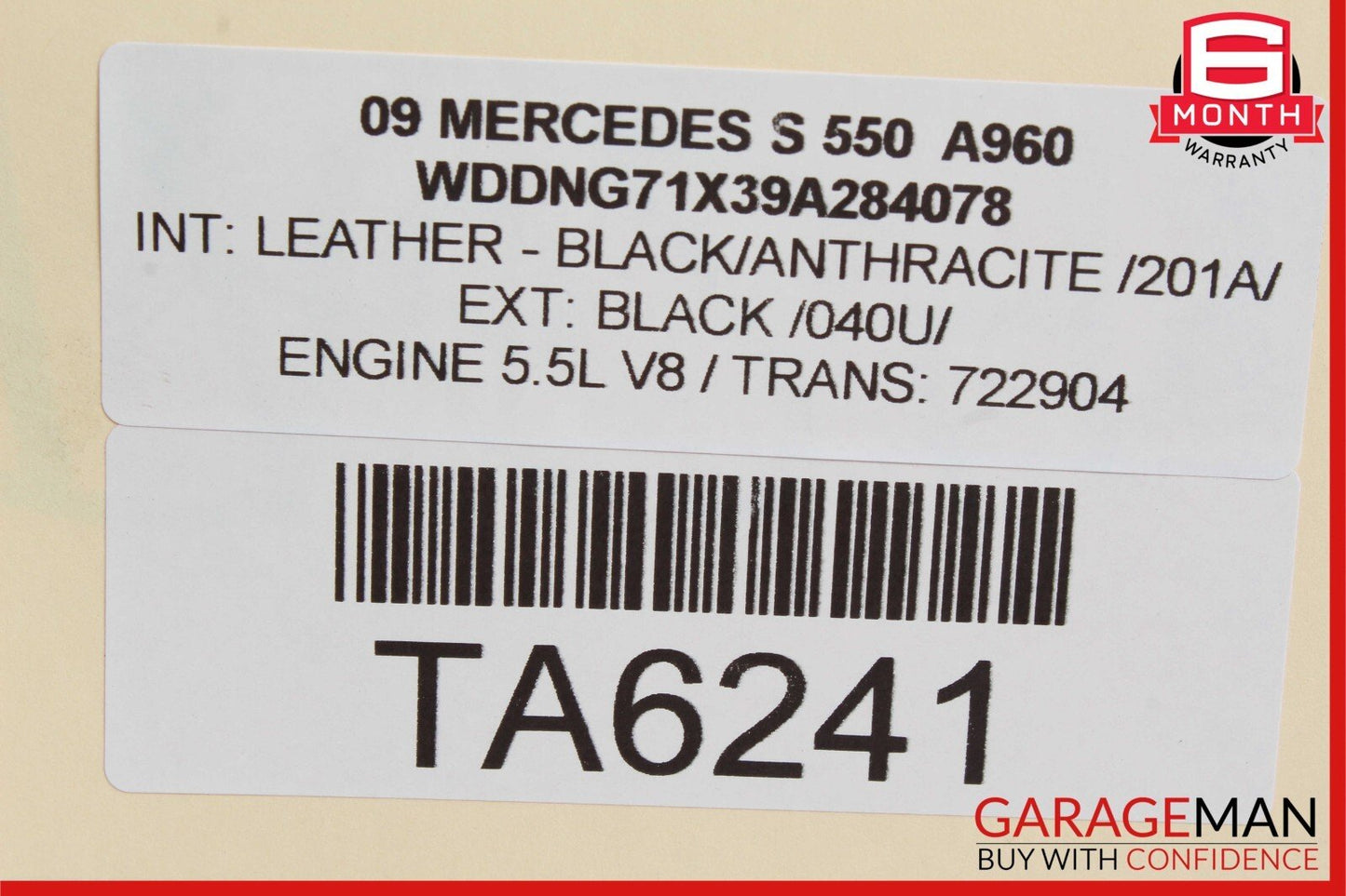 06-12 Mercedes W221 S550 Front Left Driver Side Bumper Fog Light Lamp OEM