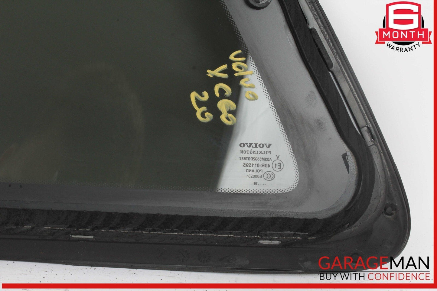 18-25 Volvo XC60 Rear Right Passenger Side Quarter Window Glass OEM