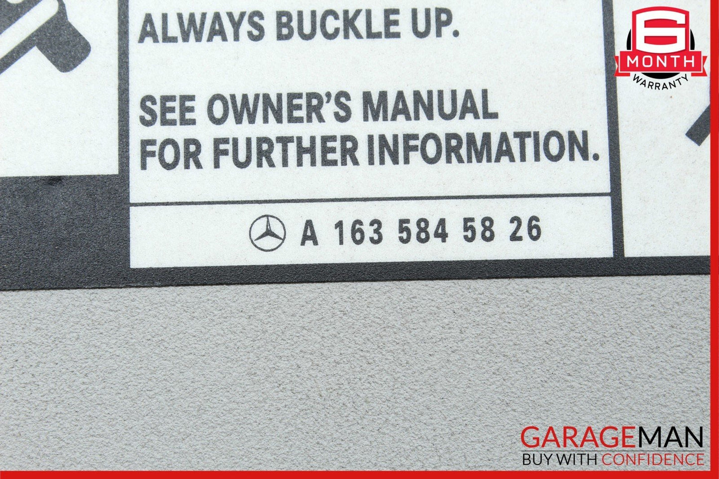 06-12 Mercedes X164 GL550 GL450 Sun Visor Sunvisor Front Left Driver Side OEM