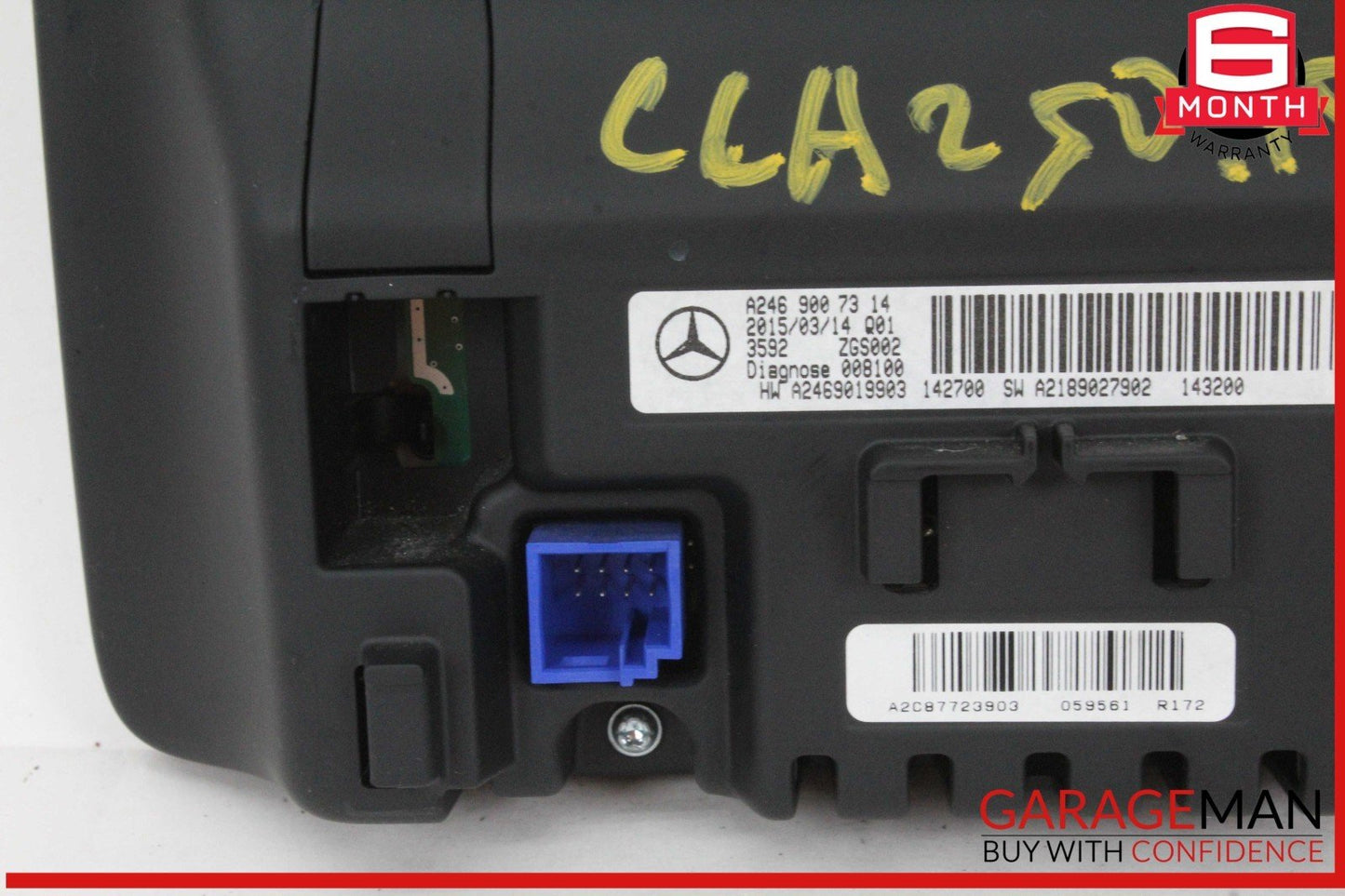 15-20 Mercedes W117 CLA250 Dash Navigation Display Screen Monitor Unit OEM