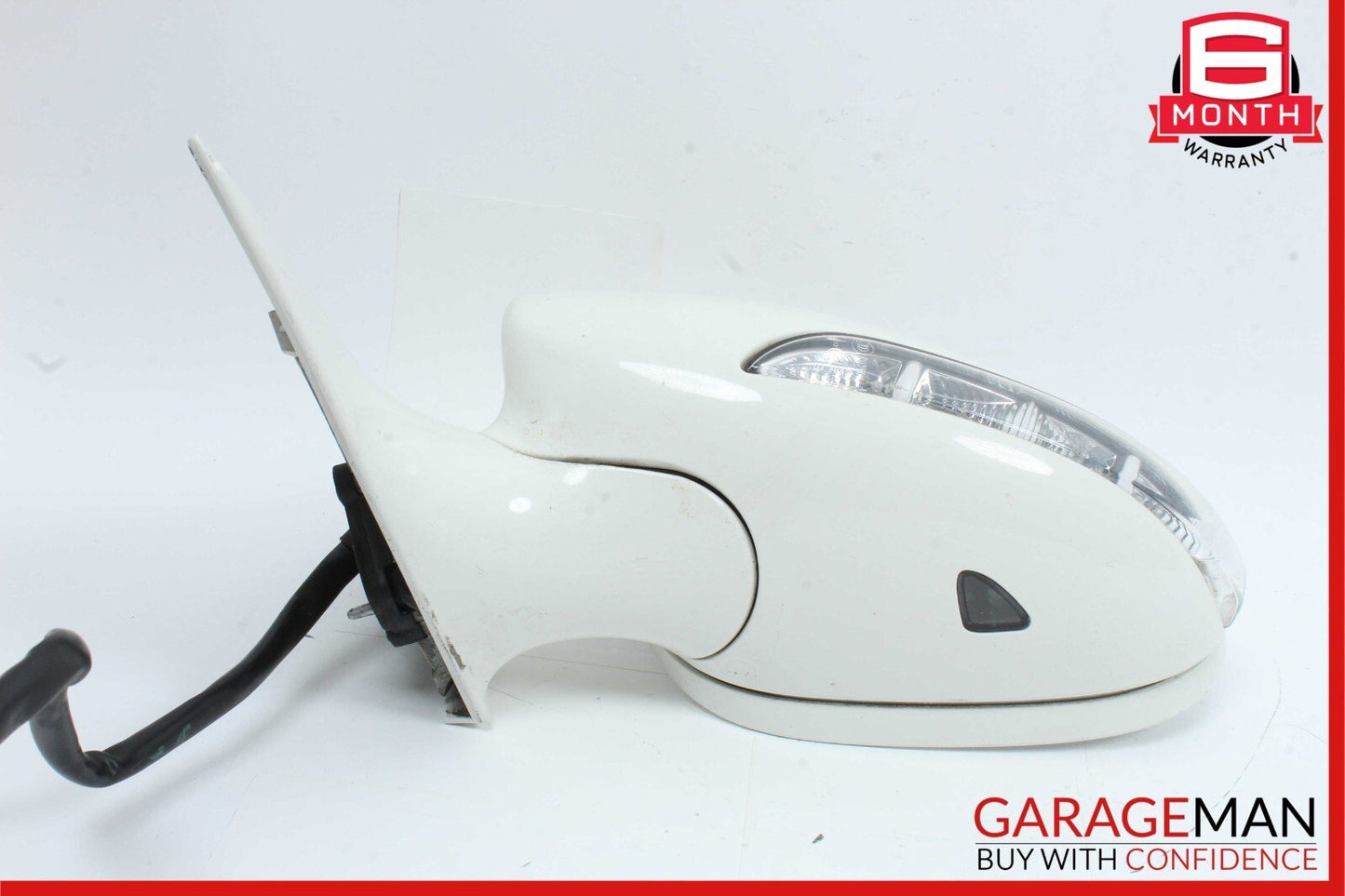 07-09 Mercedes W221 S550 Front Left Side Mirror Rear View Door Calcite White