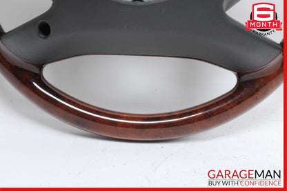 10-13 Mercedes W221 S550 S600 Steering Wheel w/ Paddle Shifters Black Wood OEM