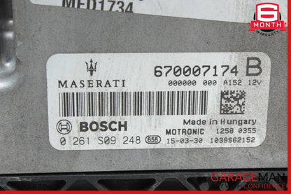 14-17 Maserati Ghibli M157 ECU ECM Engine Computer Control Module Unit