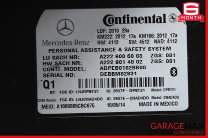 Mercedes W212 E350 SLK250 SL400 Communication Control Module 2229006003 OEM
