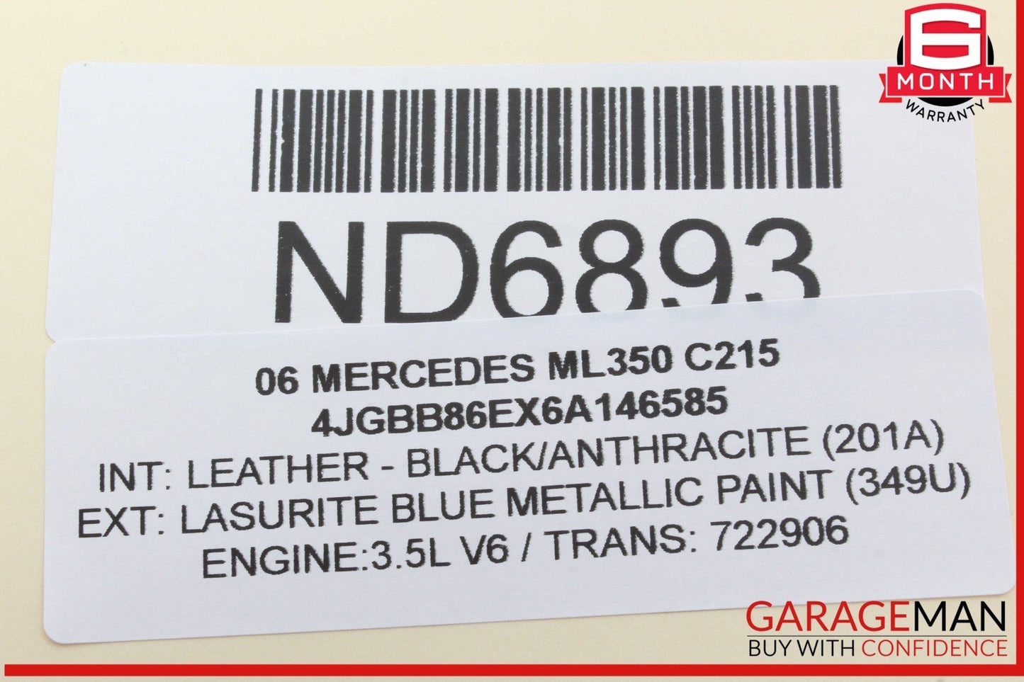 06-13 Mercedes W164 ML350 GL450 Front Right Passenger Door Control Module OEM