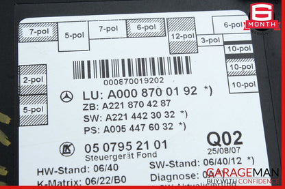 07-13 Mercedes W221 S550 S400 Rear Right or Left Side Door Control Module OEM
