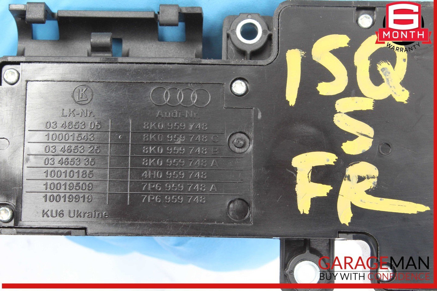 12-18 Audi Q5 A6 A7 Front Right Passenger Side Power Seat Adjustment Switch OEM